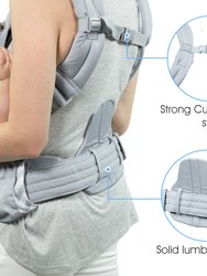 New Born to Toddler Baby Carrier Mesh - New Born to Toddler Baby Carrier Mesh Pearl GreyPearl Grey