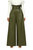 High Waist Vegan Leather Pants In Olive Green - Olive Green