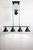 Carlo Black 4 Shade Pulley Lamp