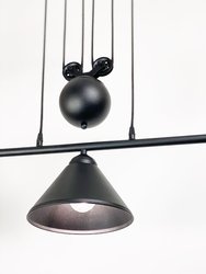 Carlo Black Pulley Lamp