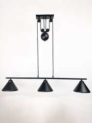 Carlo Black Pulley Lamp