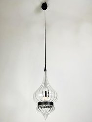 Core Black Glass Pendant Lamp