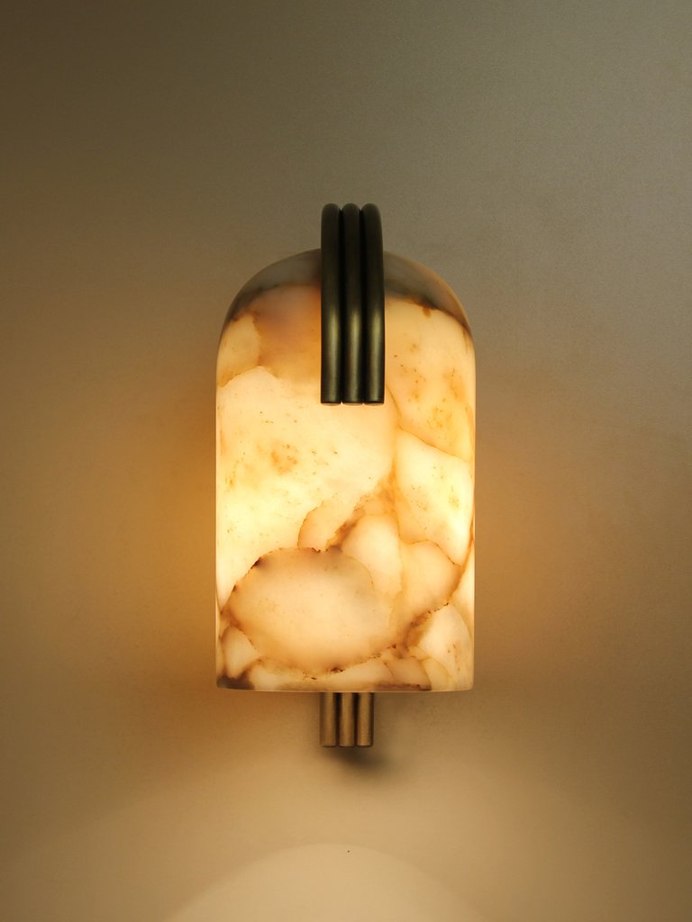 LOUIE MARBLE CYLINDER WALL LAMP