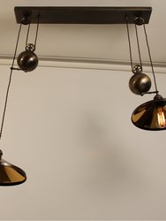 ODEON DOUBLE PULLEY HANGING LAMP