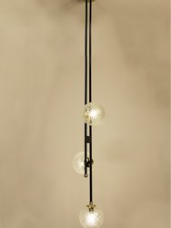 TRIPLE CRYSTAL HANGING LAMP