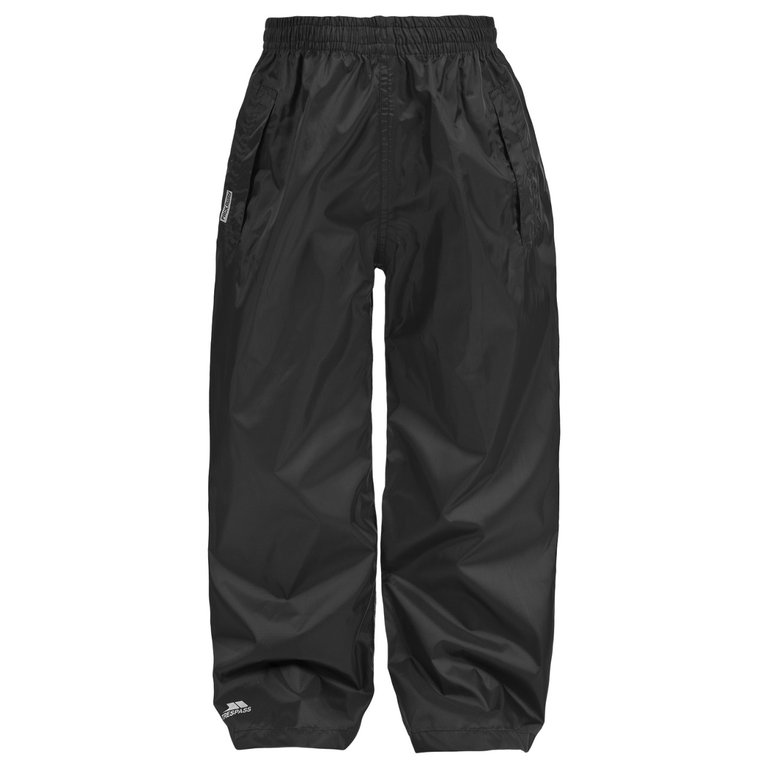 Adults Unisex Packup Trouser Waterproof Packaway Pants/Trousers - Black