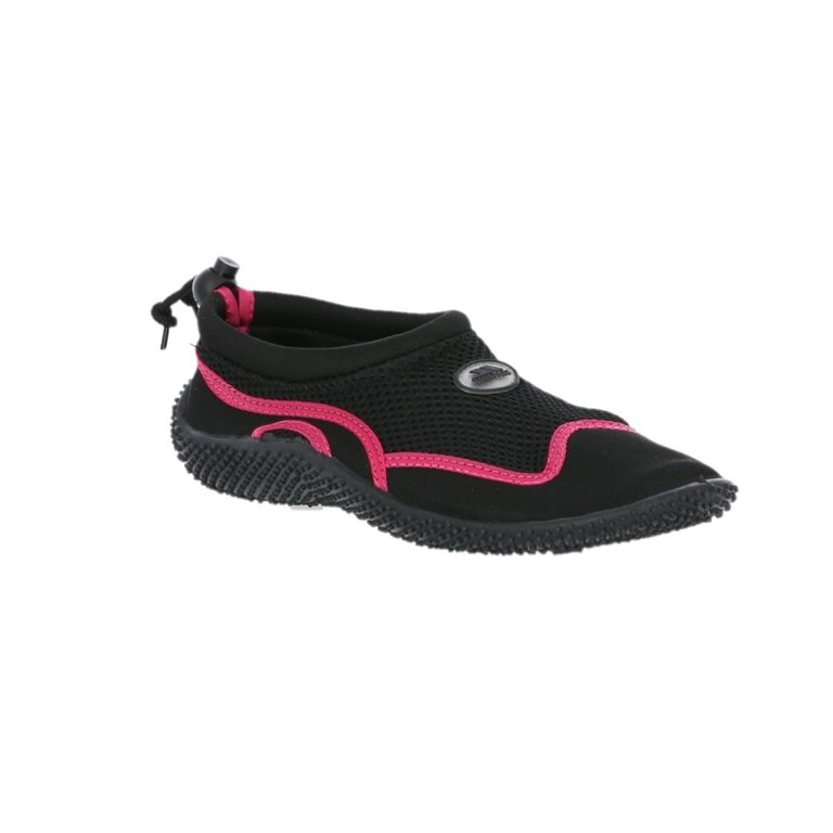 Adults Unisex Paddle Aqua Swimming Shoe - Black/Raspberry - Black/Raspberry