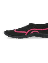 Adults Unisex Paddle Aqua Swimming Shoe - Black/Raspberry