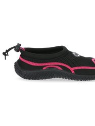 Adults Unisex Paddle Aqua Swimming Shoe - Black/Raspberry