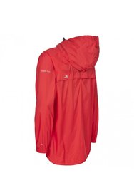 Adults Unisex Qikpac Packaway Waterproof Jacket - Grenadine