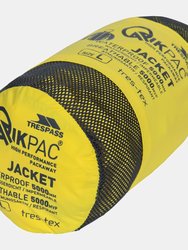Adults Unisex Qikpac Packaway Waterproof Jacket - Yellow