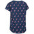 Carolyn Womens Short Sleeved Patterned T Shirt - Navy Flamingo