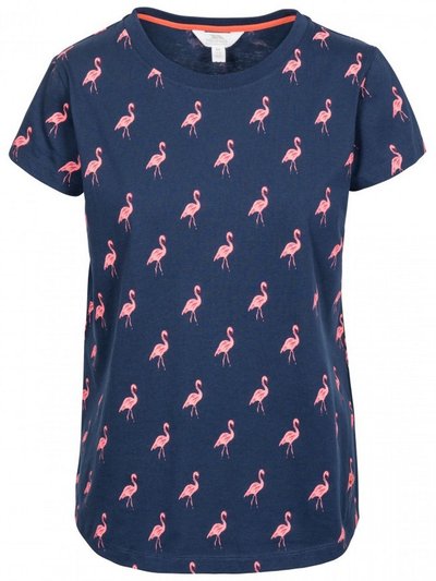 Trespass Carolyn Womens Short Sleeved Patterned T Shirt - Navy Flamingo product