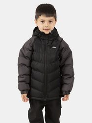 Childrens Boys Sidespin Waterproof Padded Jacket - Black