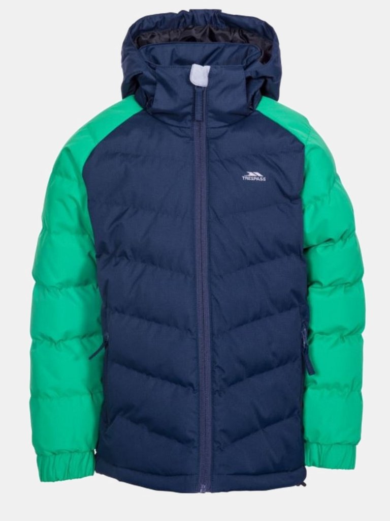 Childrens Boys Sidespin Waterproof Padded Jacket - Clover - Clover