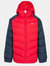 Childrens Boys Sidespin Waterproof Padded Jacket - Red/Black - Red/Black