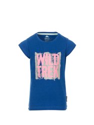Childrens Girls Arriia Short Sleeve T-Shirt - Blue Moon