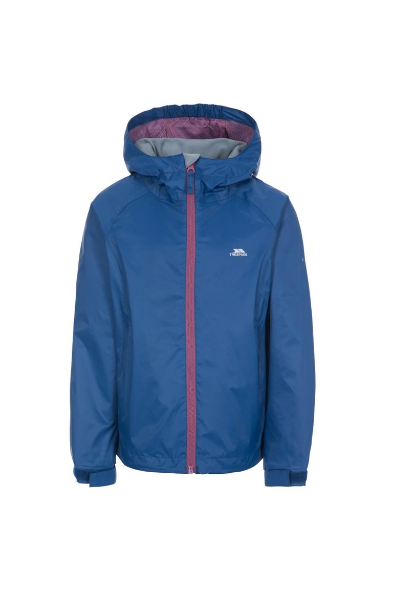 Childrens Girls Impressed Waterproof Jacket - Blue Moon - Blue Moon