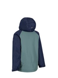 Childrens/Kids Discover Contrast Zip Jacket - Spruce Green