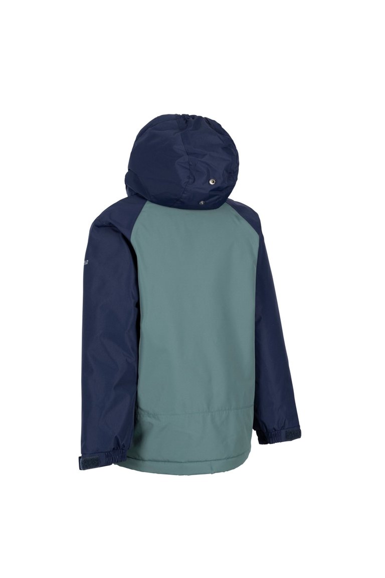 Childrens/Kids Discover Contrast Zip Jacket - Spruce Green