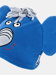 Childrens/Kids Dumpy Elepant Design Beanie Hat - Royal Blue