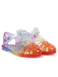 Childrens/Kids Jelly Sandals - Rainbow