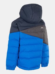 Childrens/Kids Layout Padded Jacket - Blue