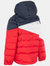 Childrens/Kids Layout Padded Jacket - Red