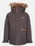 Childrens/Kids Upbeat Parka - Dark Grey