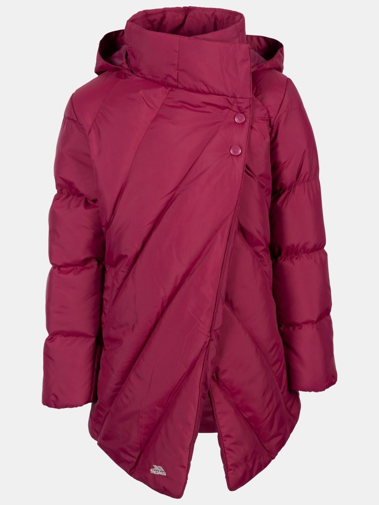 Childrens/Kids Vello Padded Jacket - Berry - Berry