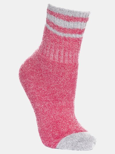 Trespass Childrens/Kids Vic Anti-Blister Boot Socks - Raspberry Marl product