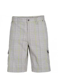 Earwig Mens Cargo Shorts - Oatmeal Check - Oatmeal Check