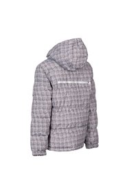 Girls Combine Padded Jacket - Platinum