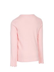 Girls Content Long-Sleeved T-Shirt - Candyfloss Pink
