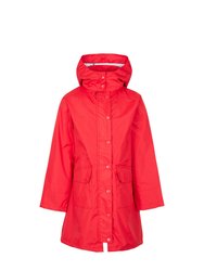 Girls Drizzling Waterproof Jacket - Red - Red