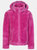 Girls Violetta Fluffy Fleece Jacket - Deep Pink - Deep Pink