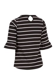 Hokku Contrast Striped T-Shirt - Black/White