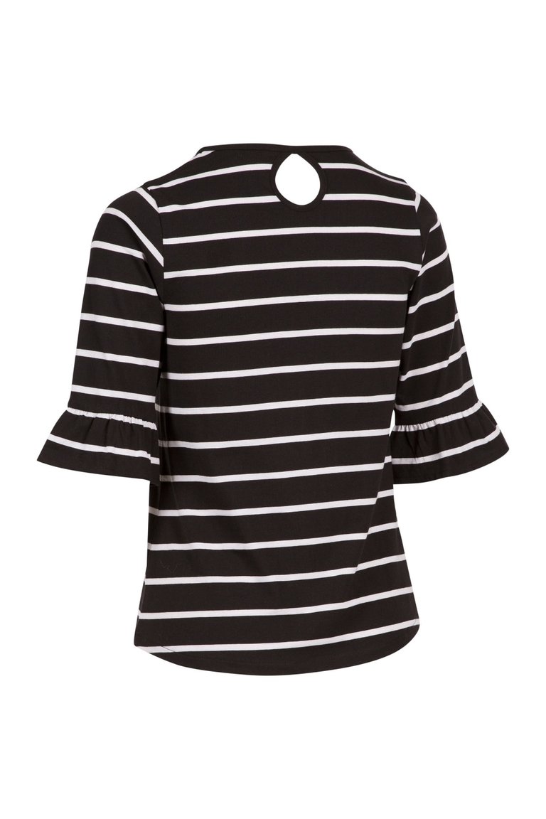 Hokku Contrast Striped T-Shirt - Black/White