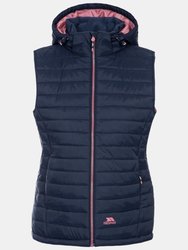 Ladies Aretha Casual Gilet - Navy Dusty Rose