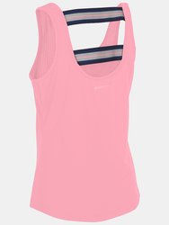 Ladies Emmalyn Low Back Tank Top - Pink