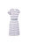 Lidia Womens Round Neck Cotton Dress - Multicolored Stripe