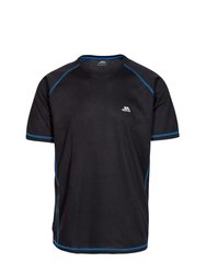 Mens Albert Active Short Sleeved T-Shirt - Black