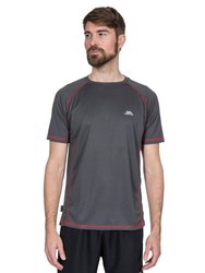 Mens Albert Active Short Sleeved T-Shirt - Carbon  - Carbon