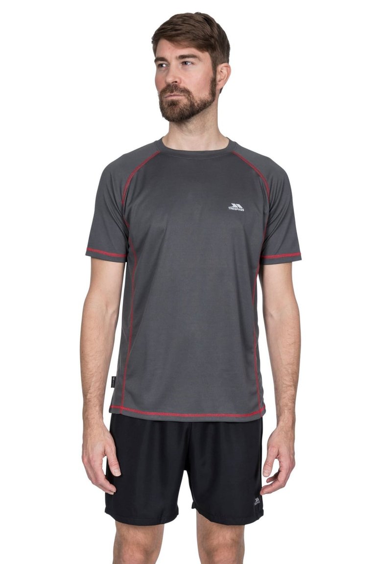 Mens Albert Active Short Sleeved T-Shirt - Carbon  - Carbon