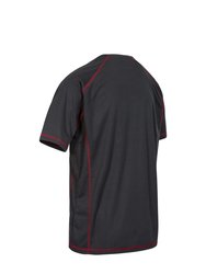 Mens Albert Active Short Sleeved T-Shirt - Carbon 