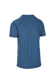 Mens Albert Active Short Sleeved T-Shirt - Smokey Blue
