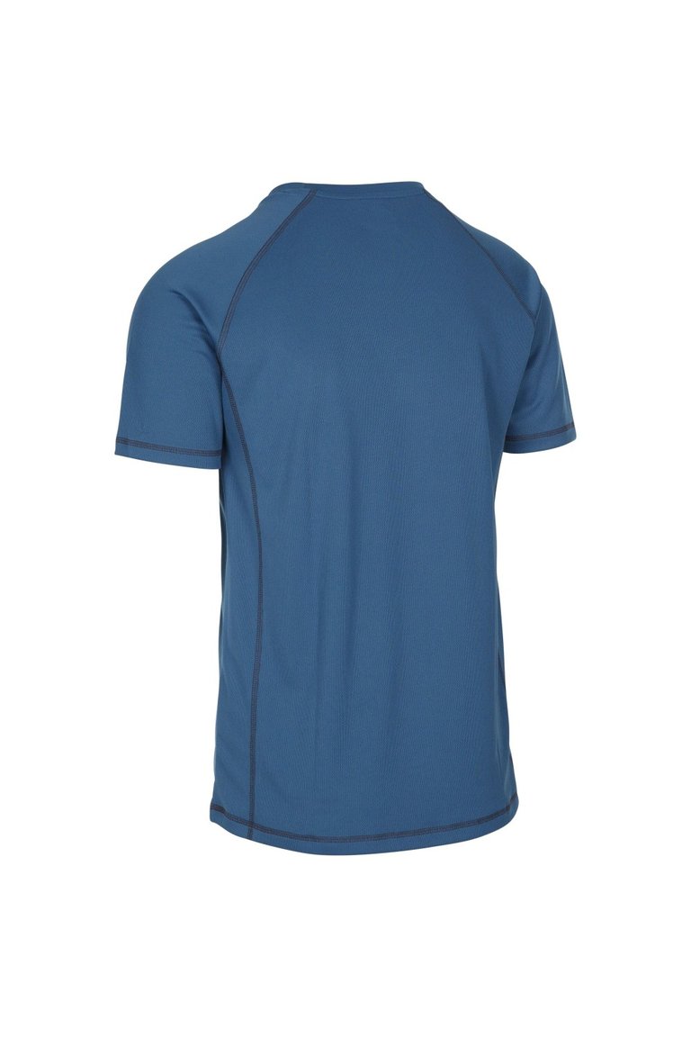 Mens Albert Active Short Sleeved T-Shirt - Smokey Blue