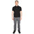 Mens Bonington Short Sleeve Active Polo Shirt - Black/Platinum