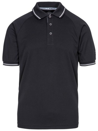 Trespass Mens Bonington Short Sleeve Active Polo Shirt - Black/Platinum product