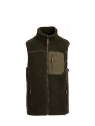 Mens Buckless Fleece Vest - Ivy